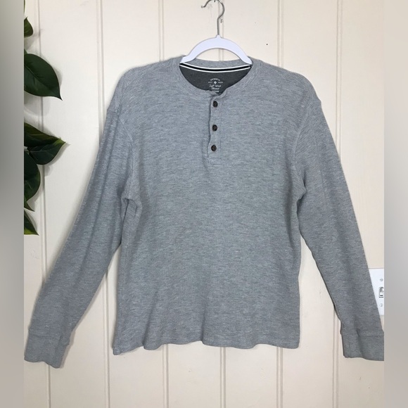 Members Mark Light Grey Soft Thermal Henley Style Top LS Shirt 
Unisex 
Medium - Picture 3 of 16